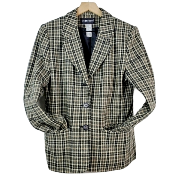 Sag Harbor Jackets & Blazers - Houndstooth Y2K Oversized Blazer size 10